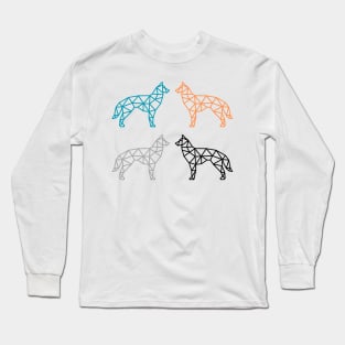 Geometric Dogs Long Sleeve T-Shirt